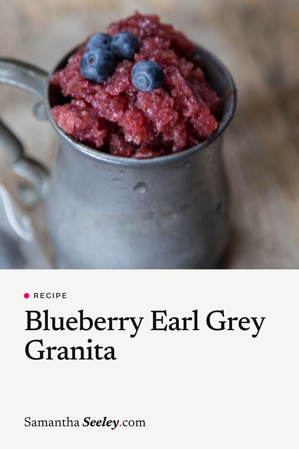Blueberry Earl Grey Granita