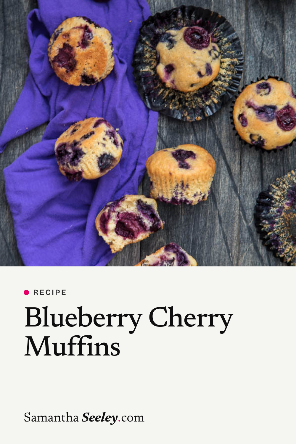Blueberry Cherry Muffins