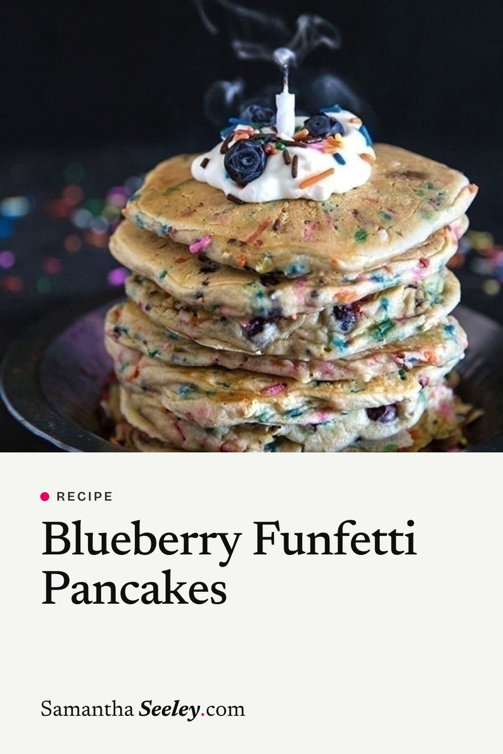 Blueberry Funfetti Pancakes