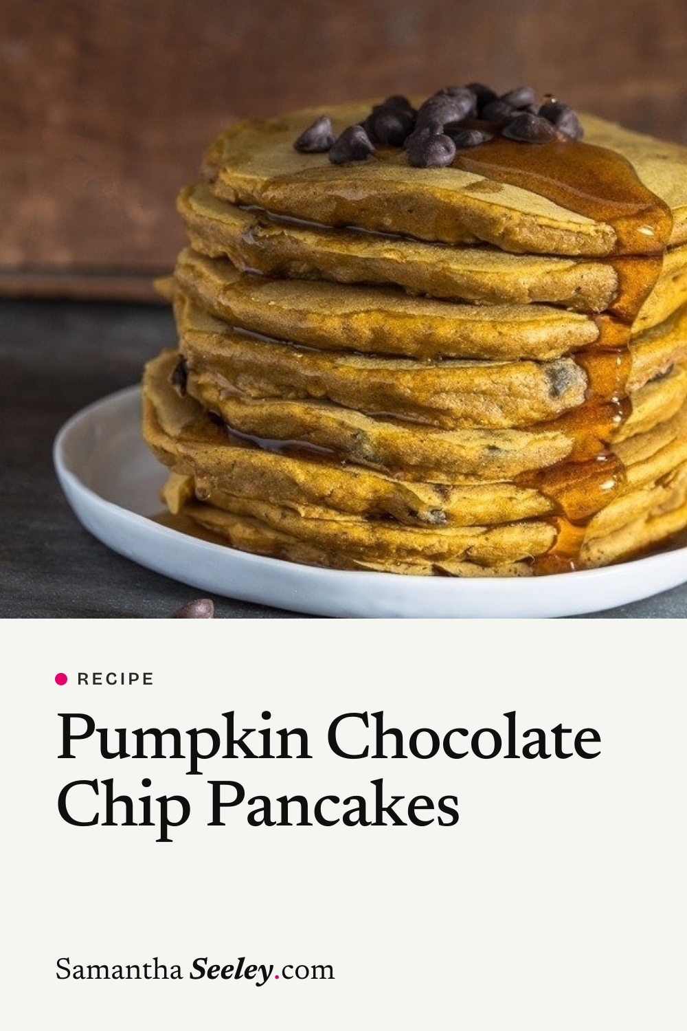 Pumpkin Chocolate Chip Pancakes