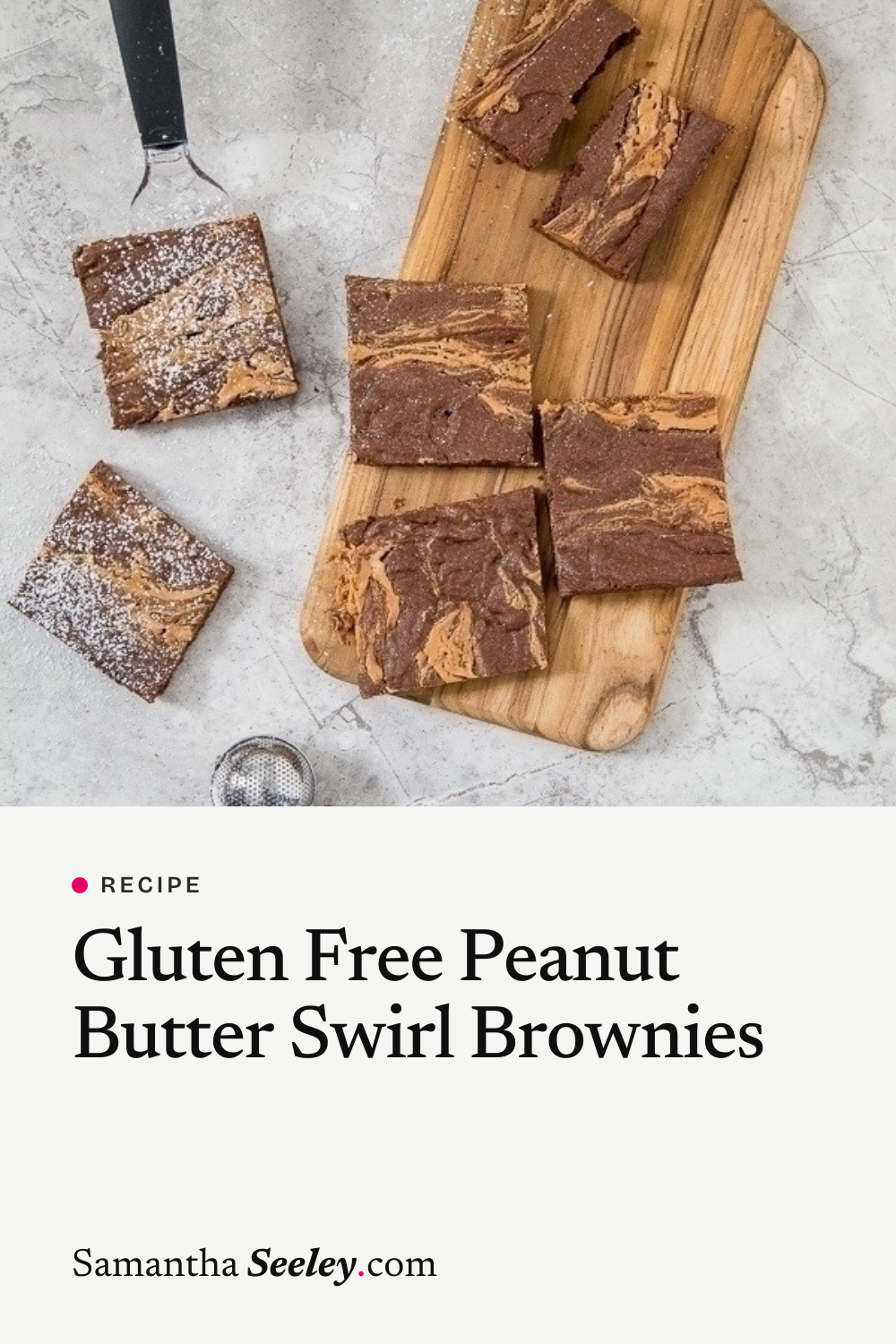 Gluten Free Peanut Butter Swirl Brownies