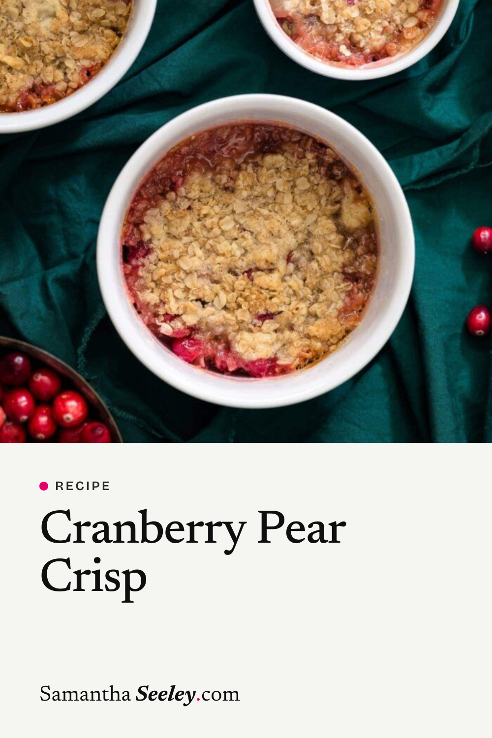 Cranberry Pear Crisp
