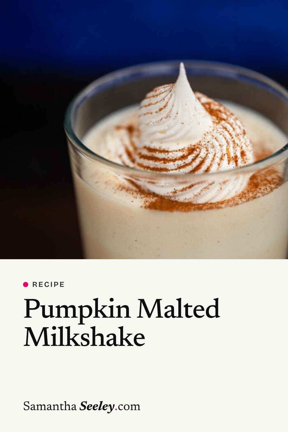 Pumpkin Malted Milkshake